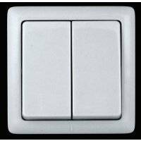 VA56-232-B ХИТ О/У 2-клавишный ВЫКЛЮЧАТЕЛЬ 6А, 250В, БЕЛЫЙ. Россия Schneider Electric Хит