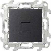 24 Harmonie 2410598-038 Розетка компьютерная (RJ45, под рамку, скрытая установка, графит) Simon 2410598-038
