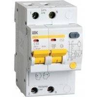 АД-12 MAD10-2-032-C-030 Автоматический выключатель дифференциального тока двухполюсный 32А (тип AC, 4.5 кА) IEK MAD10-2-032-C-030