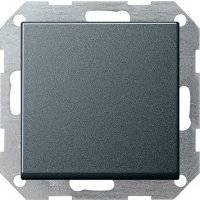 System55 012628 Выключатель одноклавишный (10 А, под рамку, скрытая установка, антрацит) Gira 