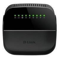 Беспроводной роутер D-LINK , ADSL2+, черный DSL-2740U/R1A