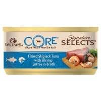 Влажный корм для кошек Wellness Core Signature Selects Рубленный Тунец с Креветками в Бульоне 0,079 кг Signature Selects