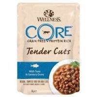 Влажный корм для кошек Wellness Core Tender Cuts Нежные Кусочки Тунца в Пикантном Соусе 0,085 кг Tender Cuts