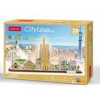 3D Пазл CubicFun City Line Barcelona (MC256h) 3D-пазл CityLine "Барселона"