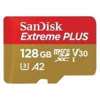 Карта памяти microSDXC UHS-I SANDISK Extreme PLUS 128 ГБ, 170 МБ/с, Class 10, , SD SDSQXBZ-128G-GN6MA