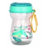 Поильник Canpol babies, с трубочкой, 350 мл, бирюзовый (56/518) 