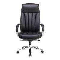 Кресло руководителя БЮРОКРАТ T-9922SL, на колесиках, кожа, черный [t-9922sl/black] T-9922SL/BLACK