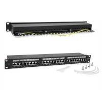 Патч-панель 19", 24 порта RJ-45, категория 6, STP, 1U, TWT TWT-PP24STP/6