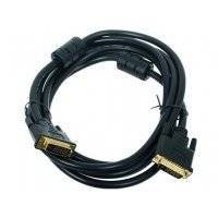 Кабель DVI 3м VCOM Telecom VDV6300-3M круглый черный