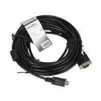 Кабель VGA 10.0м VCOM Telecom 2 фильтра QCG120H-10M/QCG341AD-10M 