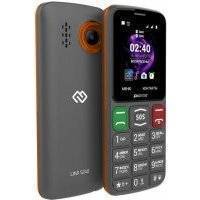 Мобильный телефон Digma S240 Linx 32Mb серый/оранжевый моноблок 2Sim 2.44" 240x320 0.08Mpix GSM900/1800 MP3 FM microSD max32Gb Linx S240 серый-оранжевый (32Mb/2Sim/2.44&quot;/TN 240x320/0.08Mpix)
