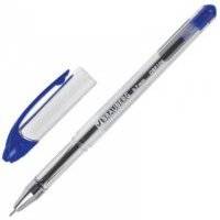 Ручка шариковая масляная BRAUBERG "Smooth Write", корпус прозрачный, узел 0,7 мм, линия 0,35 мм, синяя, OBP104 