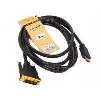 Кабель HDMI-DVI 2.0м Telecom LCG135E-2M/LCG135F-2M 