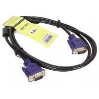 Кабель VGA 1.8м VCOM Telecom круглый черный QCG120H-1.8M/QCG341AD 