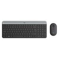 Комплект (клавиатура+мышь) LOGITECH MK470 GRAPHITE, USB, беспроводной, черный [920-009206] 920-009206