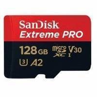 Флеш карта microSD 128GB SanDisk microSDXC Class 10 UHS-I A2 C10 V30 U3 Extreme Pro (SD адаптер) 170MB/s SDSQXCY-128G-GN6MA SDSQXCY-128G-GN6MA