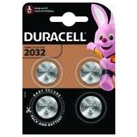 Батарейки литиевые Duracell 3V 2032, 4 шт. DR CR2032/4BL
