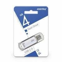 Smartbuy USB Drive 4Gb V-Cut series Silver SB4GBVC-S 