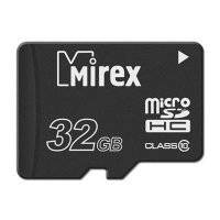 Флеш карта microSD 32GB Mirex microSDHC Class 10 13612-MC10SD32