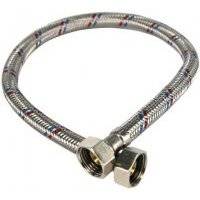 ПОДВОДКА ГИБКАЯ ДЛЯ ВОДЫ (СТАЛЬ) 80 СМ ГАЙКА-ГАЙКА (10/120) "ELKA" 