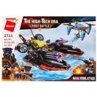 Конструктор ENLIGHTEN BRICK военная лодка 317 элементов 