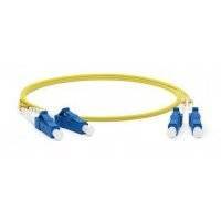 Hyperline FC-S2-9-LC/­UR-LC/­UR-H-2M-LSZH-YL Патч-корд волоконно-оптический (шнур) SM 9/­125 (OS2), LC/­UPC-LC/­UPC, simplex, LSZH, 2 м 