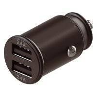 Автомобильное зарядное устройство INTERSTEP 72101, 2xUSB, 2.4A, черный IS-CC-2USBMSCHB-000B201