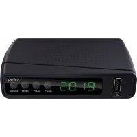Perfeo DVB-T2/C приставка "STREAM" для цифр.TV, Wi-Fi, IPTV, HDMI, 2 USB, DolbyDigital, пульт ДУ Stream (PF_A4351)