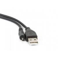 Кабель USB 2.0 AM/DC 2.5мм 0.7м экран черный Gembird Pro для планшетов Android CC-USB-AMP25-0.7M 