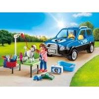 Конструктор Playmobil Отель для животных: Мобильный грумер для животных