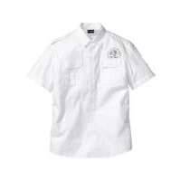 Рубашка Slim Fit с коротким рукавом (антрацитовый) 