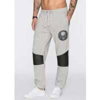 Трикотажные брюки Slim Fit (светло-серый меланж) 