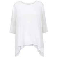 Футболка с удлиненными нижними краями (синий) 