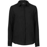 Шифоновая блузка (черный/цвет белой шерсти с рис) 