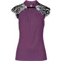 Кружевной топ (черный/черный) 