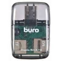 Кардридер Buro BU-CR-110 USB 2.0 (черный)