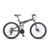 Велосипед Stels Pilot-970 MD (2020) горный складной рам.:19" кол.:26" антрацитовый 15.46кг (LU084573 LU084573