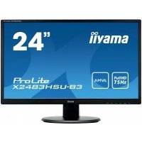 Монитор 24" iiYama X2483HSU-B3 черный VA 1920x1080 250 cd/m^2 1 ms VGA HDMI DVI-D HDCP Композитный вход USB 