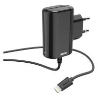 Сетевое зарядное устройство HAMA H-183267, 8-pin Lightning (Apple), 1A, черный 00183267