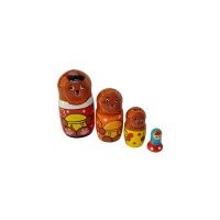 Деревянная игрушка RNToys Матрешка Сказка Три медведя 4 в 1