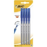 Шариковая ручка BIC Round Stic Exact, синий, 4 шт. (932857) 