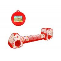 Наша Игрушка Палатка игровая Горошек с туннелем 355х90х90 см