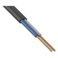 Кабель Rexant ВВГП-НГ 2x1.5мм2 20м ГОСТ медь черный (01-8201-20) 01-8201-20
