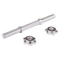 Гриф прямой Starfit BB-107 для гантели (в комп.:замки) серебристый (УТ-00016629) УТ-00016629