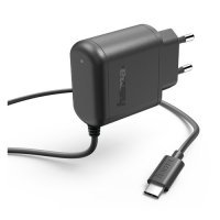 Сетевое зарядное устройство HAMA H-178359, USB type-C, 3A, черный 00178359