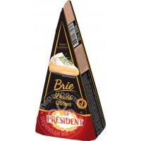 Сыр President Brie Double Cream с белой плесенью 73% 200г