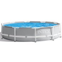 Бассейн Intex Prism Frame на опорах, 305х76см, серый 