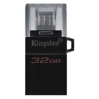 Флешка USB KINGSTON DataTraveler microDuo 3 G2 32ГБ, USB3.0, черный [dtduo3g2/32gb] DTDUO3G2/32GB