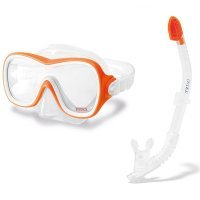 Трубка с маской Intex Wave Rider, оранжевая 