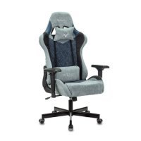 Кресло игровое БЮРОКРАТ VIKING 7 KNIGHT, на колесиках, текстиль/эко.кожа, синий [viking 7 knight bl] VIKING 7 KNIGHT BL